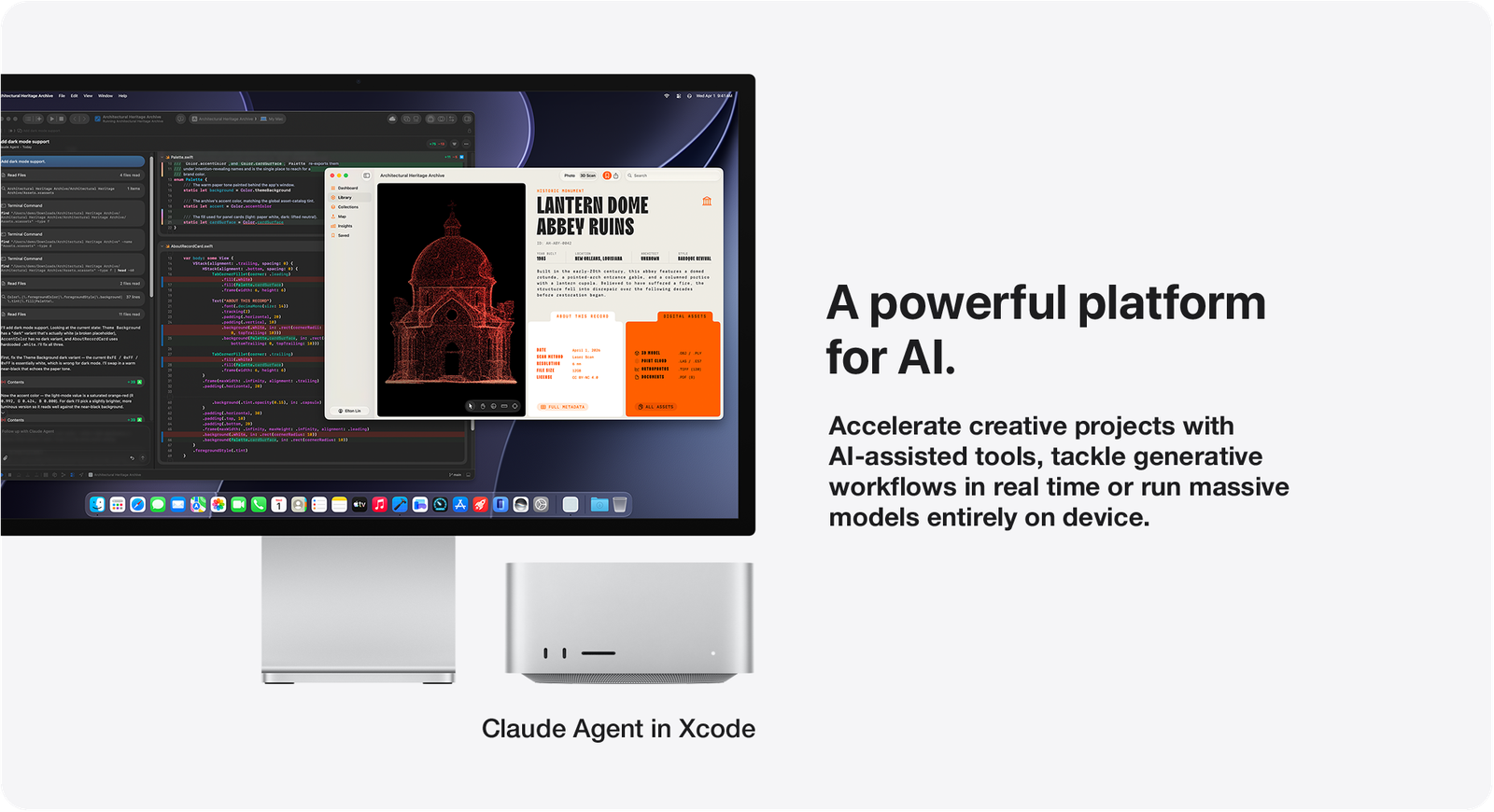 Mac Studio compact enclosure and revolutionary thermal architecture