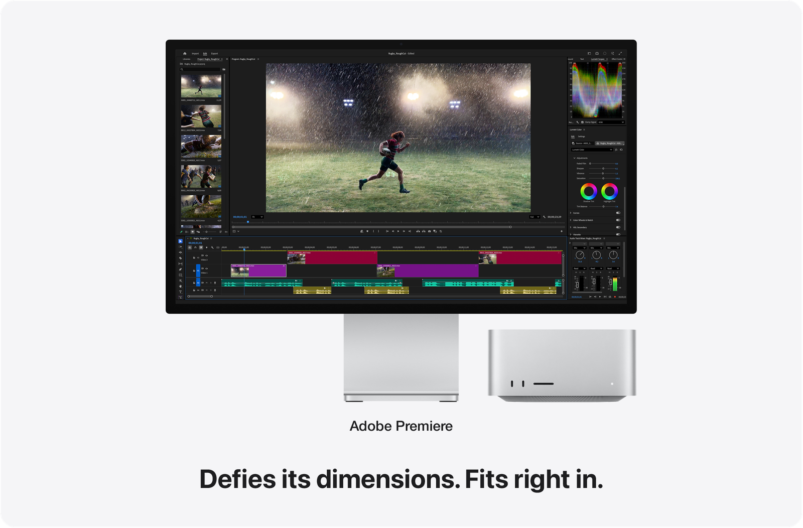 Mac Studio front and rear pro ports connectivity