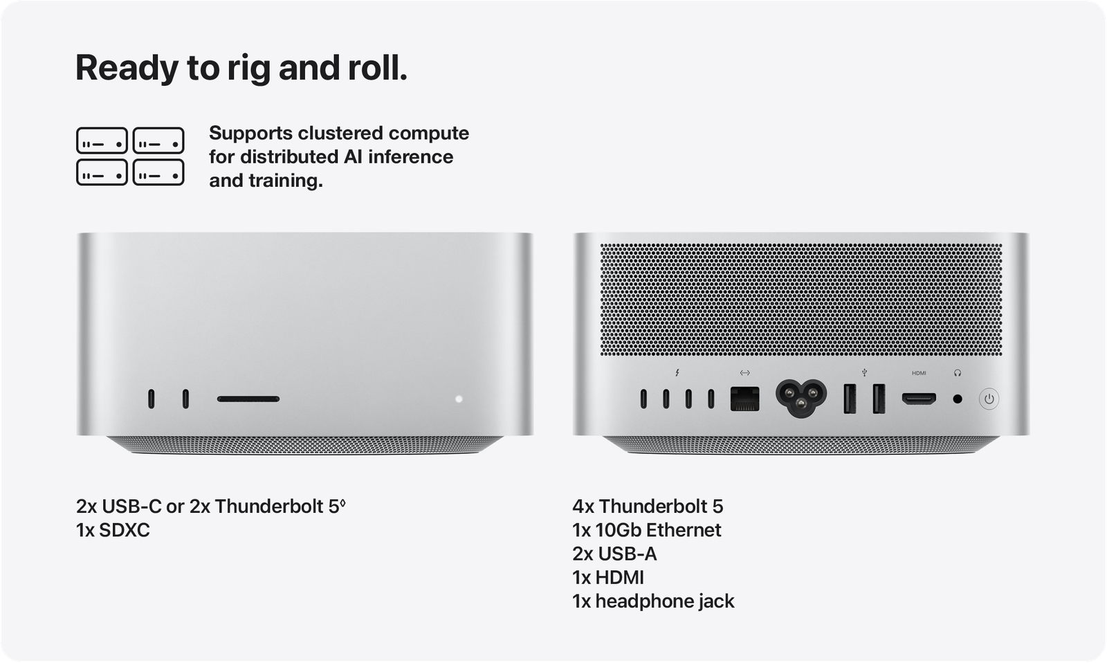 Mac Studio supports up to 8 displays simultaneously on M5 Ultra