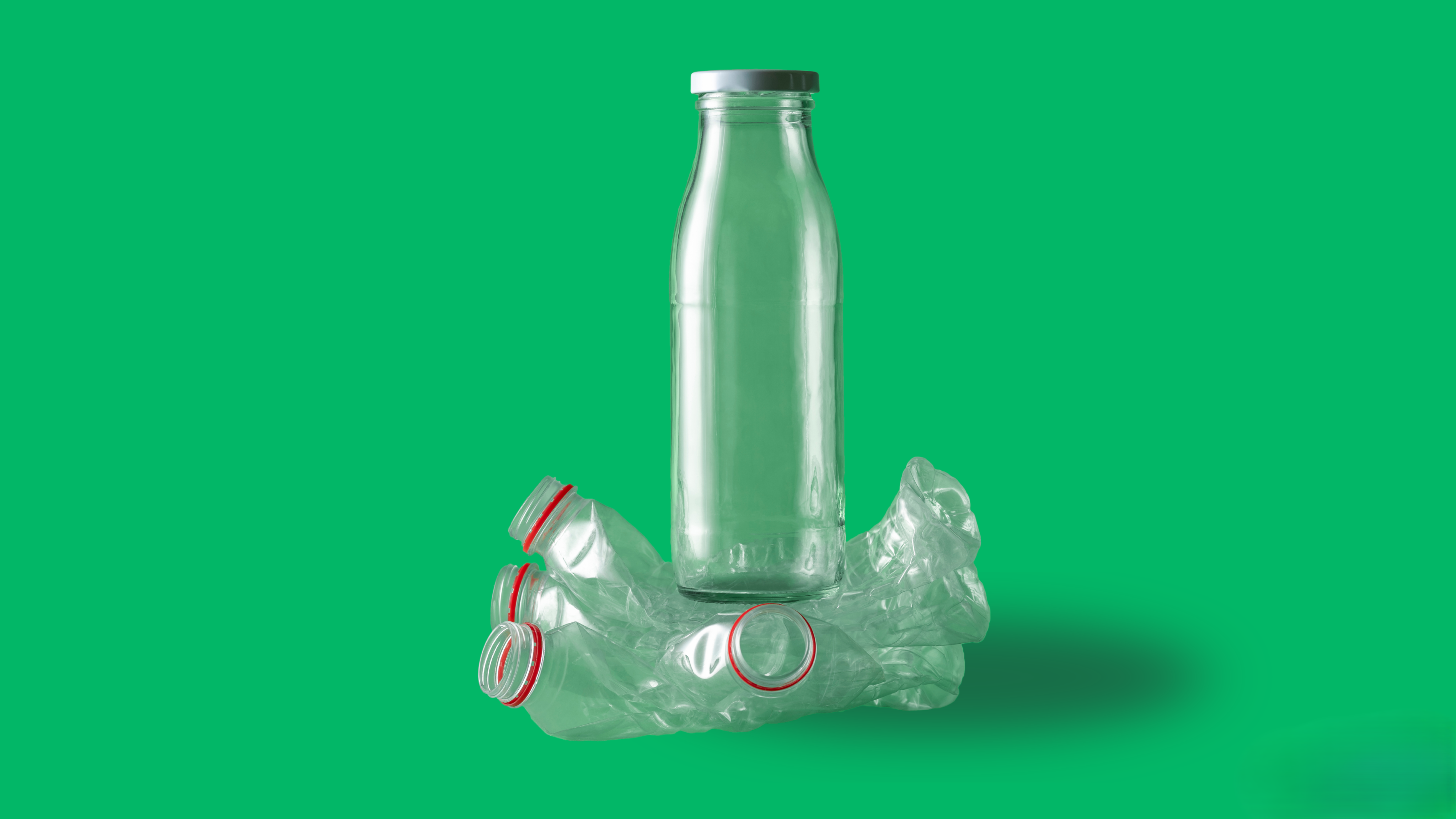 Glass bottle instead of plastic