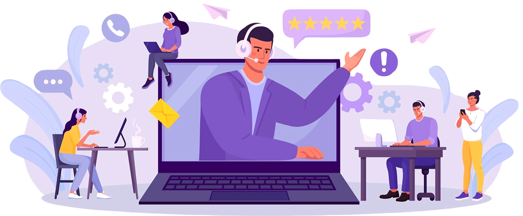 IT professionals providing support